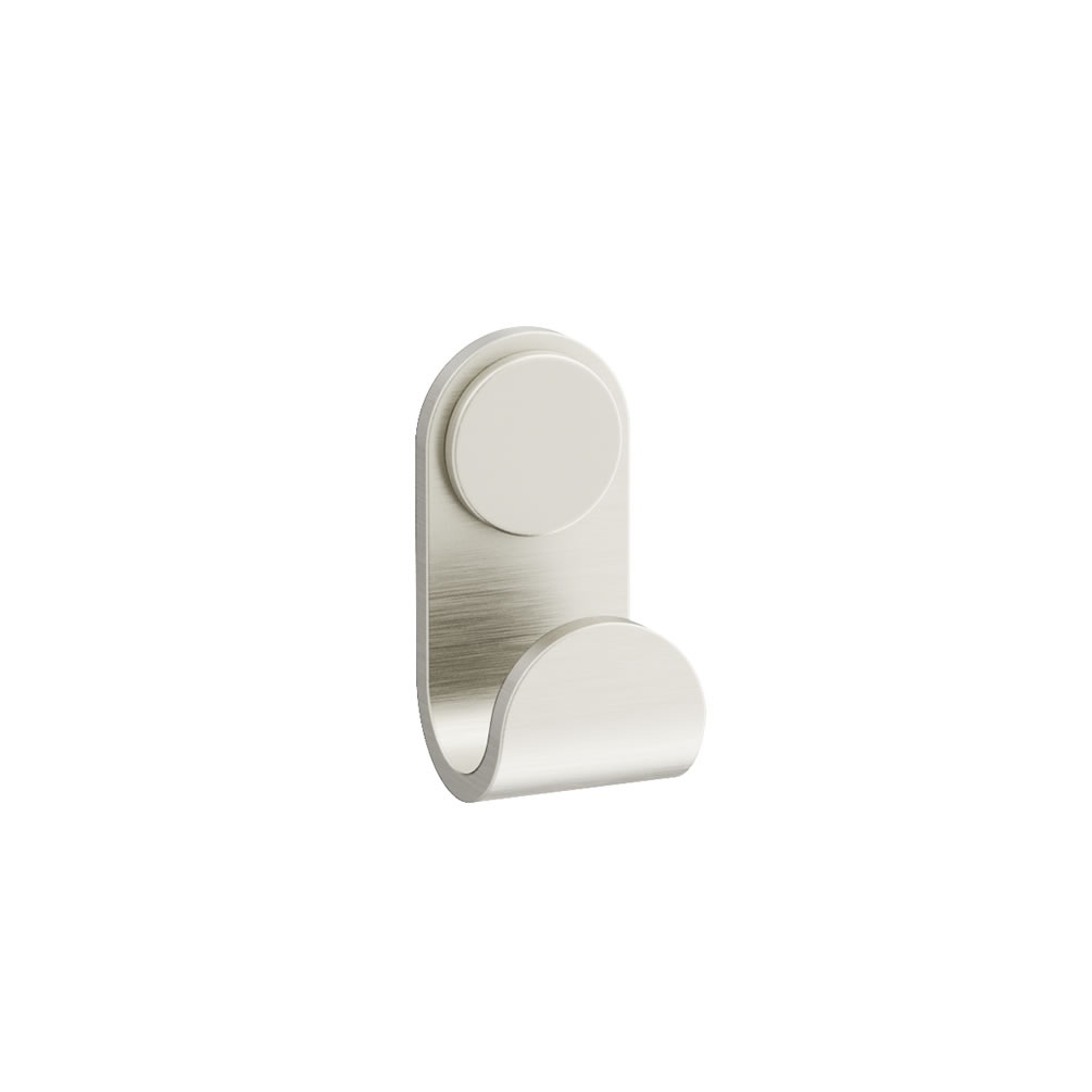 Cutout image of Crosswater Velo Brushed Stainless Steel Robe Hook